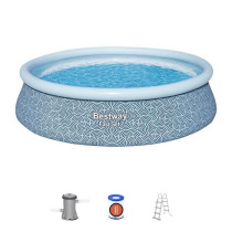 Kit Piscine gonflable BESTWAY - Fast Set™ - 457 x 107 cm - Ronde (Fi