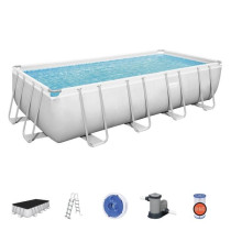 Kit Piscine hors-sol tubulaire BESTWAY - Power Steel - 549 x 274 x 122