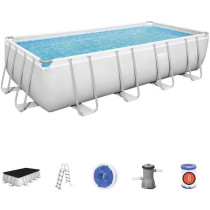 Kit Piscine hors sol tubulaire BESTWAY Power Steel™- 488 x 244 x 122