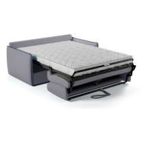 Canapé convertible express - matelas 14cm - AGATHE - Tissu Gris - 175