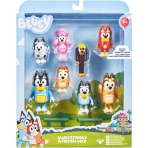 Figurines - BLUEY - Coffret 8 personnages - Figurines articulées - Un