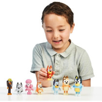 Figurines - BLUEY - Coffret 8 personnages - Figurines articulées - Un