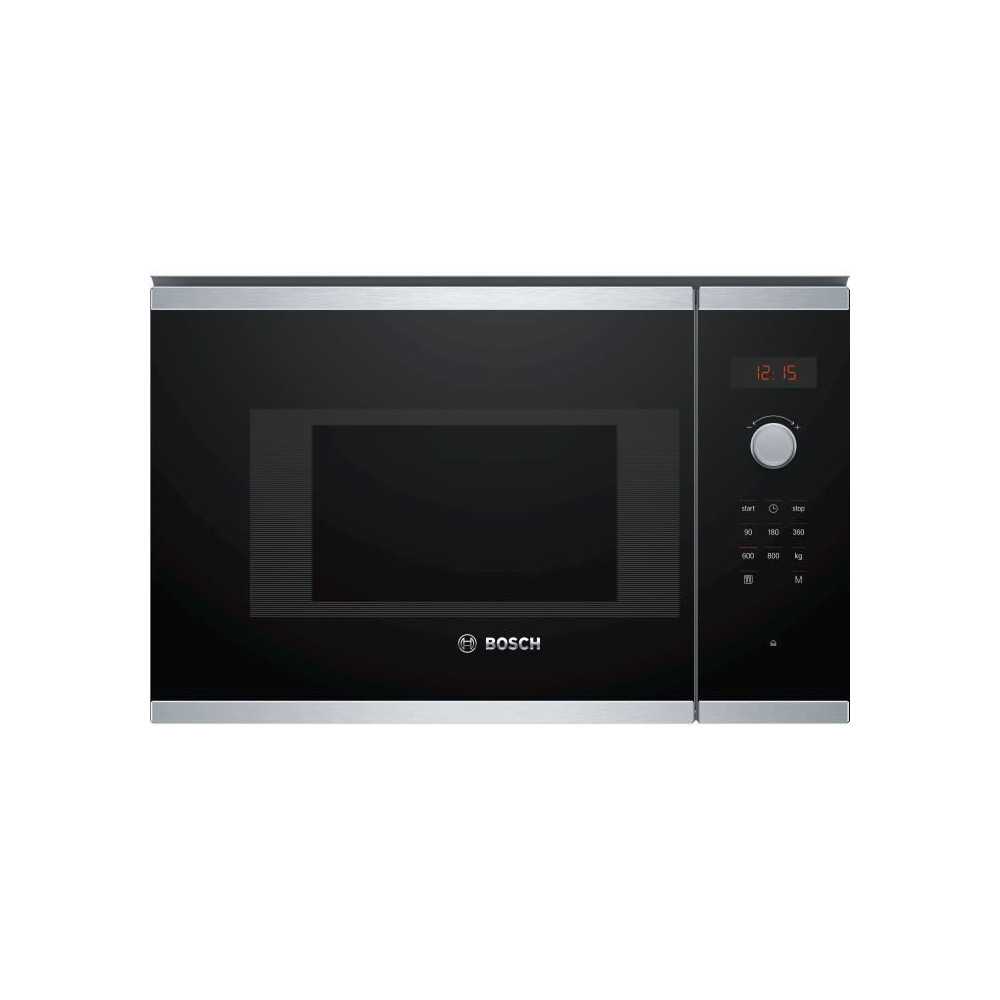 Micro-ondes simple encastrable - BOSCH SER4 - BFL523MS1F - Inox - 20 L