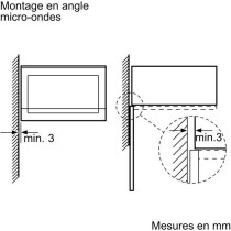 Micro-onde encastrable - BOSCH SER4 - BFL523MW1F - Blanc - 59,4 x 31,7