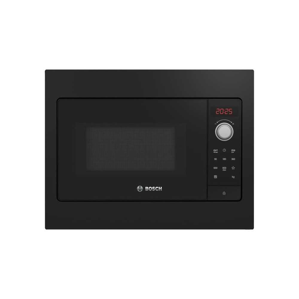 Micro-ondes simple encastrable - BOSCH SER2 - BFL523MB3F - Noir - 20 L