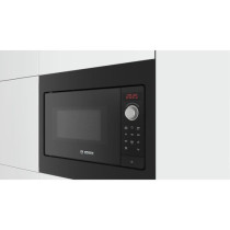 Micro-ondes simple encastrable - BOSCH SER2 - BFL523MB3F - Noir - 20 L