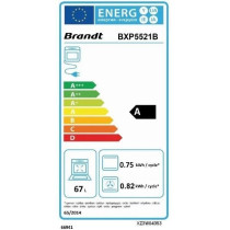 Four multifonction encastrable - Pyrolyse - BRANDT - BXP5521B - Noir -