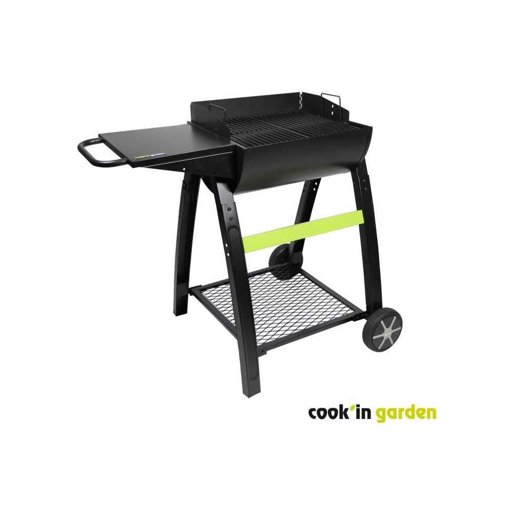 Barbecue au charbon de bois - COOK'IN GARDEN - TONINO 50 - Noir