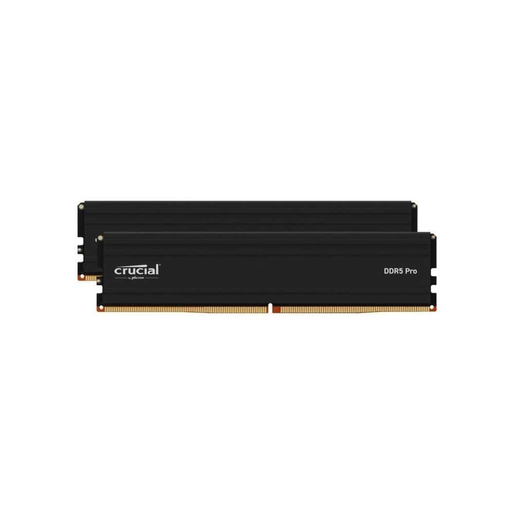 CRUCIAL Mémoire RAM DDR5 PRO - Kit 128GB (2 x 64GO) - 5600 MT/s - CL4