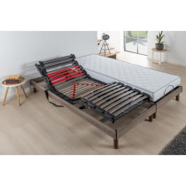 Ensemble matelas+sommier relaxation électrique COMFORT - 2x90x200 cm