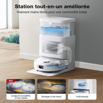 Robot Aspirateur Laveur avec Station de Vidage Automatique- ECOVACS N3