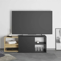 FMD Meuble TV avec 2 compartiments ouverts 133,5x39,9x49,2 cm, unité