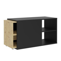 FMD Meuble TV avec 2 compartiments ouverts 133,5x39,9x49,2 cm, unité