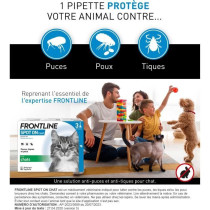 FRONTLINE 3 Pipettes antiparasitaires SPOT ON Chat - Puces, tiques, po