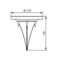 Spot encastrable - GALIX - G4525 - Inox 8 LED SMD