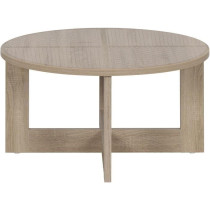 Table basse ronde - TIKA - Chene - Sur pieds - 82 x 82 x 42 cm