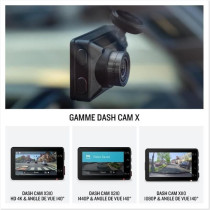 Dash Cam - GARMIN - X210 - Compacte, commande vocale, 4K, 140°