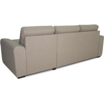 Canapé d'angle convertible réversible 4 places - Tissu beige - L 244