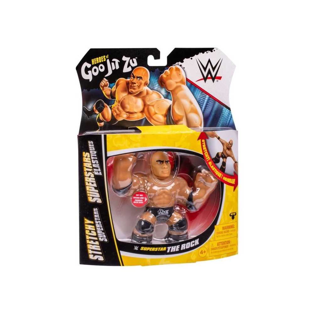 Figurine extensible - GOO JIT ZU WWE - The Rock - 11 cm - Texture éla