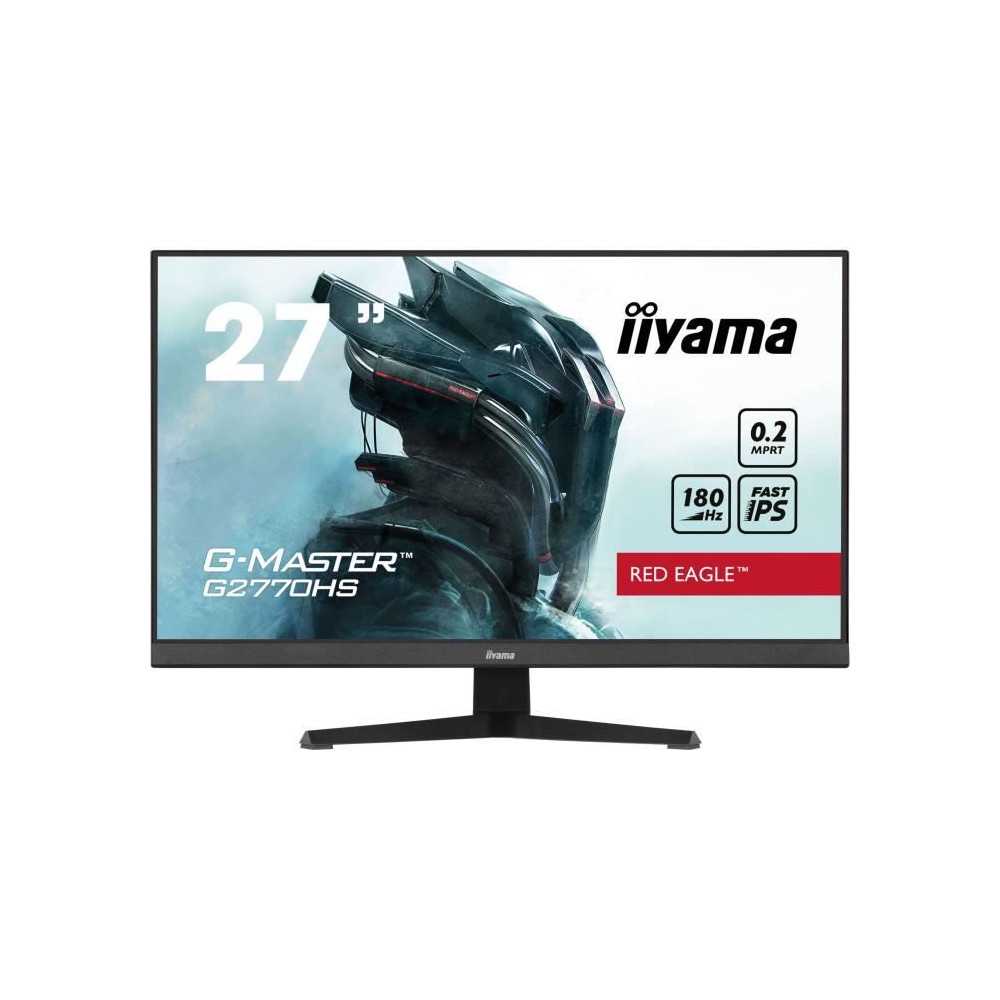 Écran PC - IIYAMA - G2770HS-B1 - 27 FHD - IPS - 180Hz - 0,2ms - HDMI/