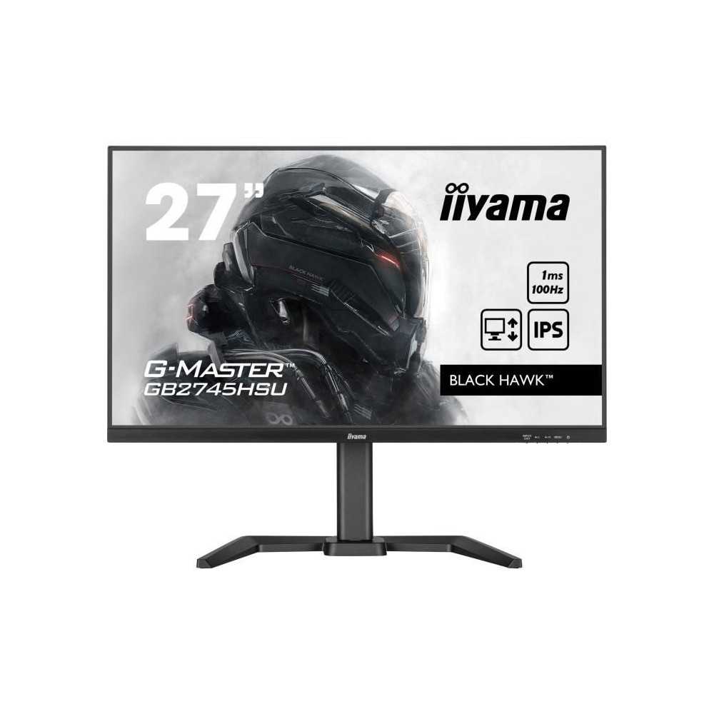 Écran PC - IIYAMA - GB2745HSU-B2 - 27 FHD - IPS - 100Hz - 1ms - HDMI/