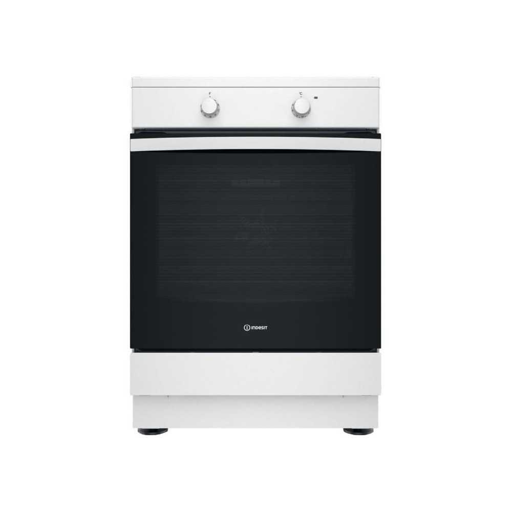 Cuisiniere a induction - INDESIT - IS67IQ5KCW/E - 3 foyers - 2600 W -