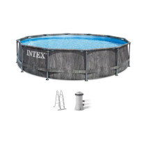 Kit Piscine hors sol tubulaire INTEX - Baltik - 366 x 99 cm - Ronde (L