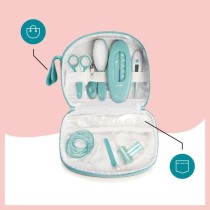 Babymoov Trousse de soin pour bébé, 9 Accessoires, avec Thermomètre Digital, Bleue