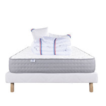 LUXURY LITERIE - Ensemble matelas + sommier - ZEN - 140 x 190 cm - Tap