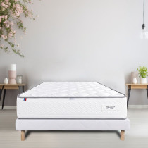 LUXURY LITERIE - Ensemble matelas + sommier - IRIS - 160 x 200 cm - Ta