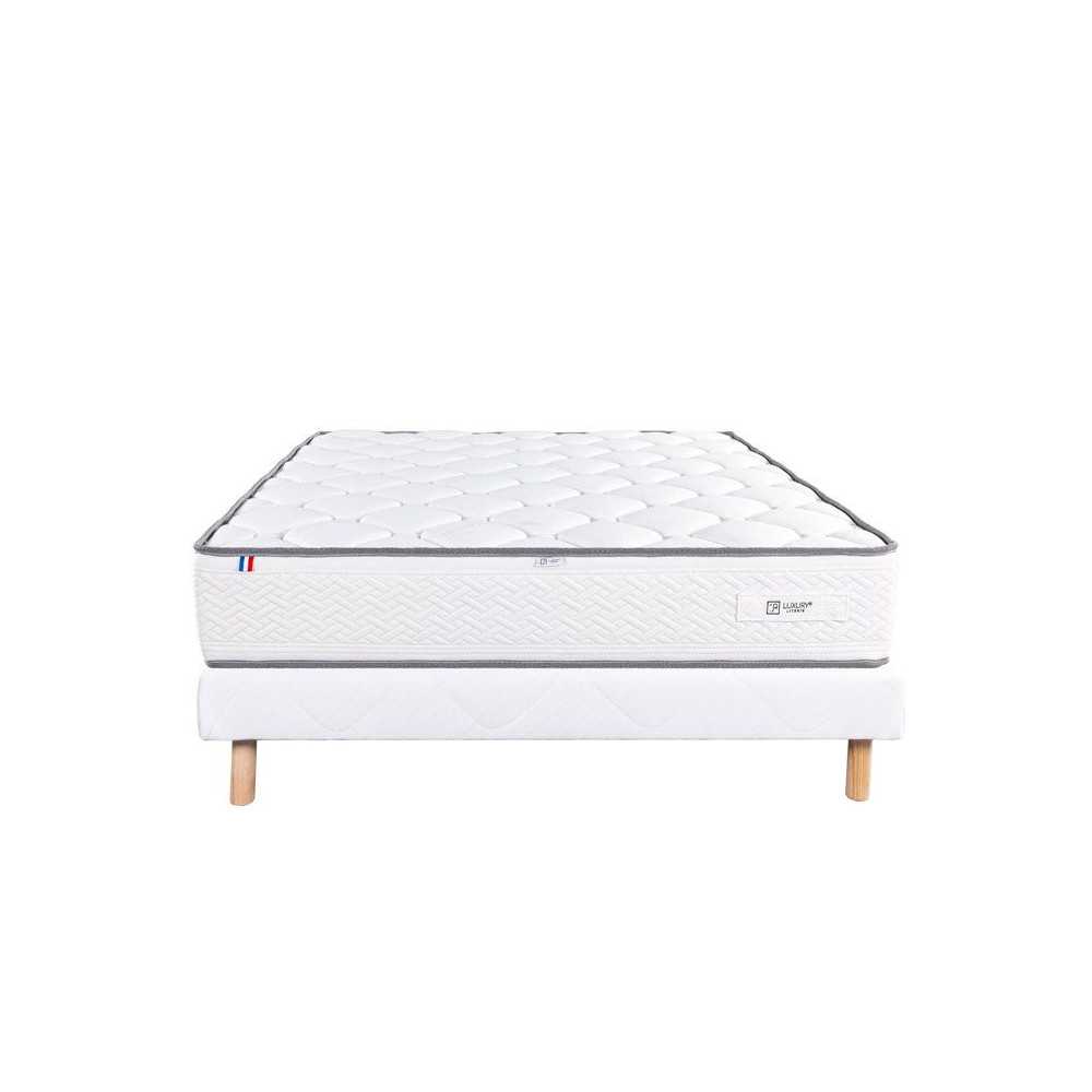 LUXURY LITERIE - Ensemble matelas + sommier - IRIS - 140 x 190 cm - Ta