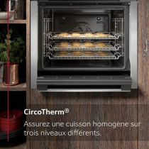 Four ecoclean - NEFF N30 - B1ACD5AN3F - Noir - 7 modes de cuisson - 59