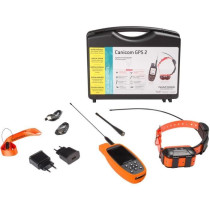 Ensemble complet traceur GPS - NUM'AXES - CANICOM GPS 2 - Noir / Orang