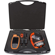 Ensemble complet traceur GPS - NUM'AXES - CANICOM GPS 2 - Noir / Orang