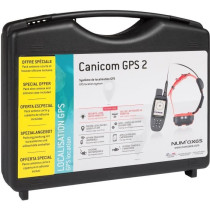 Ensemble complet traceur GPS - NUM'AXES - CANICOM GPS 2 - Noir / Orang