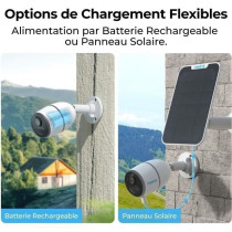 Caméra extérieure - REOLINK - G330 - Panneau solaire - Blanc