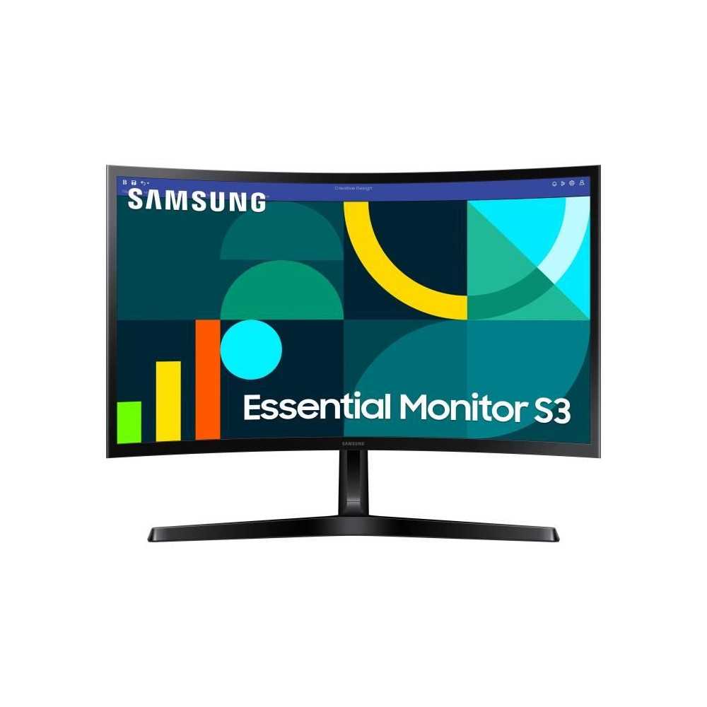 Écran PC - SAMSUNG - S24D366GAU - 24 FHD 1800R - Dalle VA - 100Hz - 4