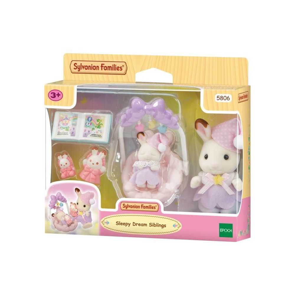 Le coucher des soeurs Lapin Chocolat - SYLVANIAN FAMILIES - 5806