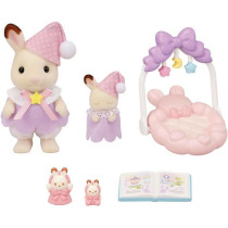 Le coucher des soeurs Lapin Chocolat - SYLVANIAN FAMILIES - 5806