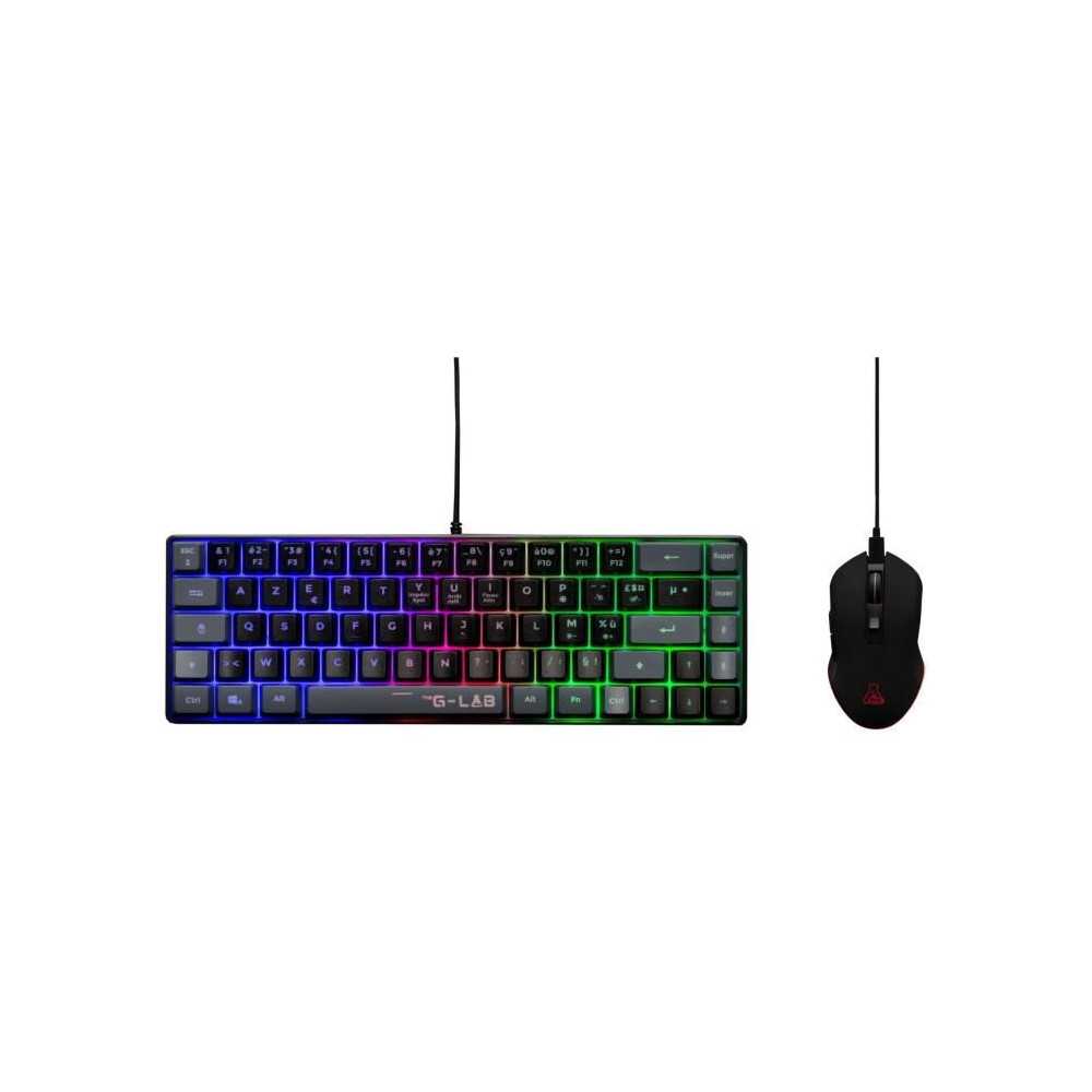 Pack gaming 2 en 1 - THE G-LAB - COMBO HYDRO - Clavier et souris filai