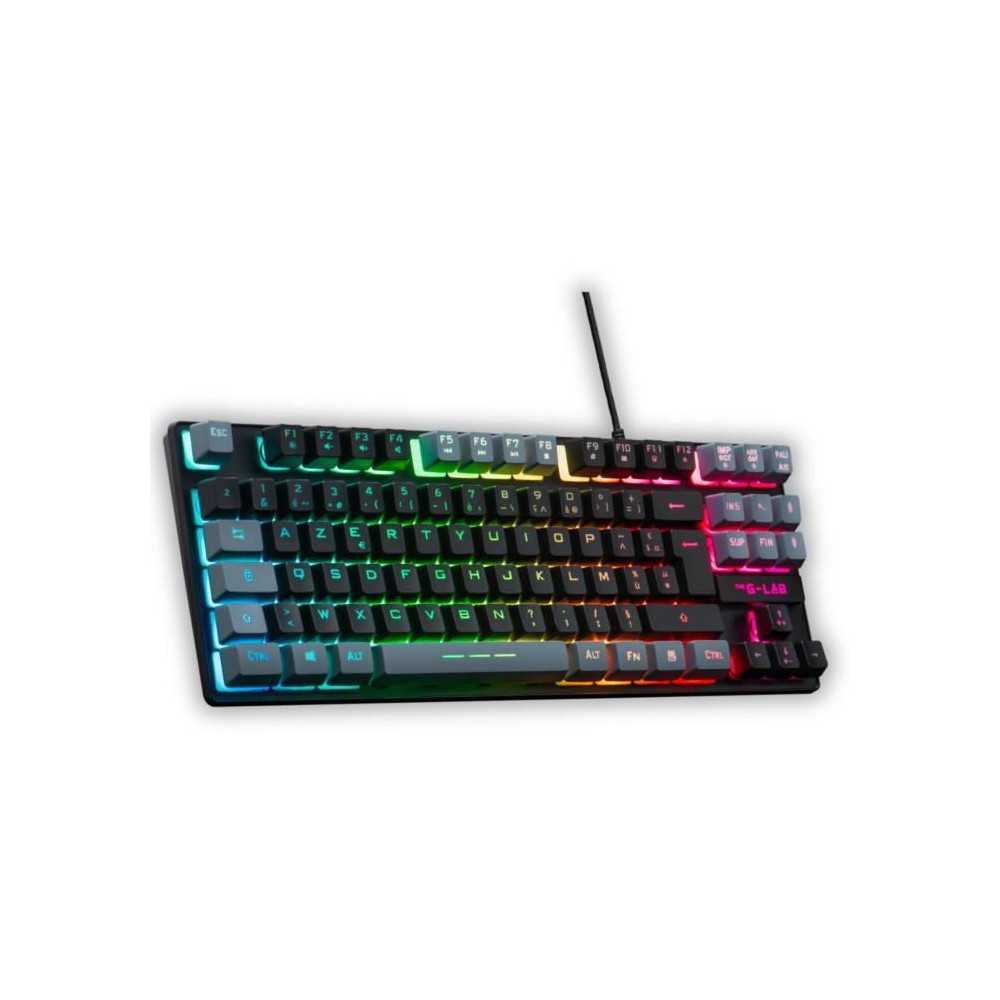 Clavier Gamer - The G-Lab - KEYZ CAESIUM - RGB - Noir & gris - TKL