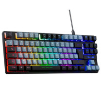 Clavier Gamer - The G-Lab - KEYZ CAESIUM - RGB - Gris & Noir - TKL