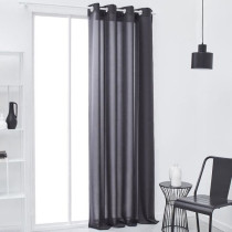 Curtain with eyelets - 140x240 - charcoal - Today Essential - 356003