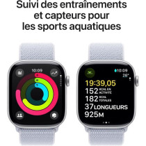 Apple Watch Series 10 GPS + Cellular - 46mm - Boîtier Silver Aluminiu