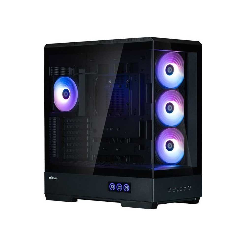 Boîtier PC - ZALMAN - P50 DS - Moyen tour - ATX - Noir - Verre tremp