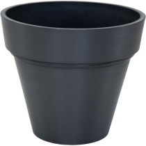 Pot - MEGA COLLECTIONS - Ecostone Planter - Ø 35 cm - H 30 cm - Black