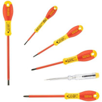 Set of 6 Insulated Screwdrivers 1000V - STANLEY FATMAX - 0-65-441 - El