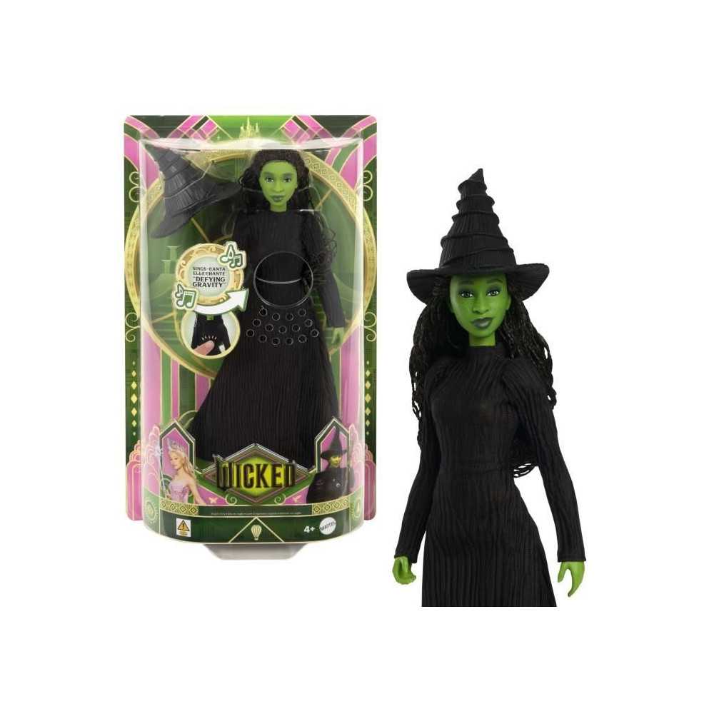 Mattel-Wicked-Elphaba Singing Doll with Dress-Up and Accessories - Wic