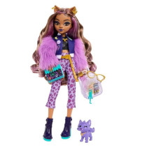 Monster High-Clawdeen Wolf-Doll with Crescent Dog and Accessories HRP6