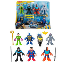 Imaginext-DC Super Friends-Deluxe Figure Set with 9 Elements - Imagine